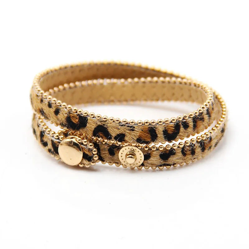Thori Panther Print Bracelet