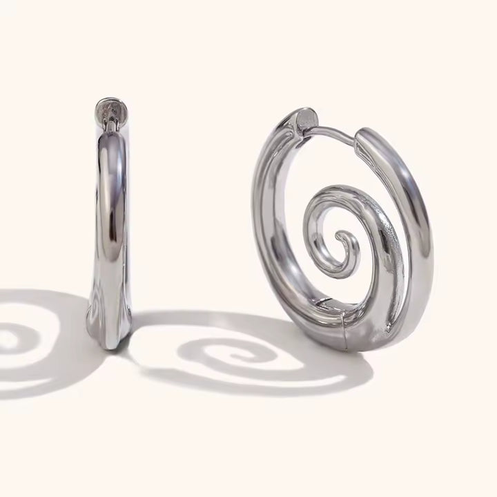 Kazumi Spiral Earrings