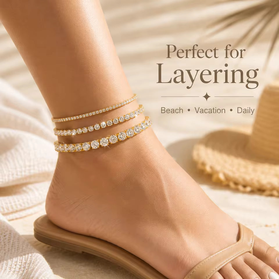 Stone By Stone Tennis Anklet