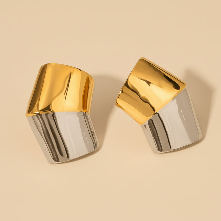 Reflection Gold-Plated Earrings