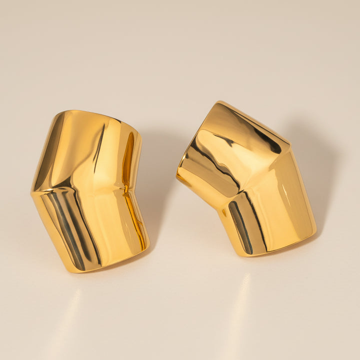 Reflection Gold-Plated Earrings