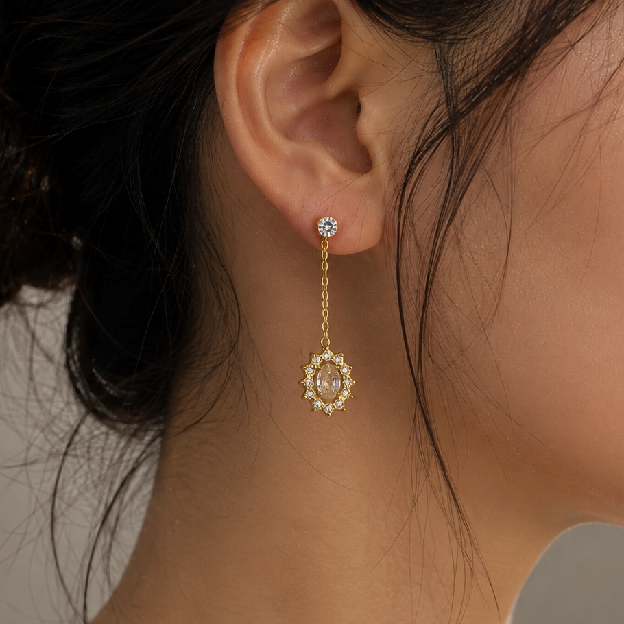 Antoinette Waterproof Drop Earrings