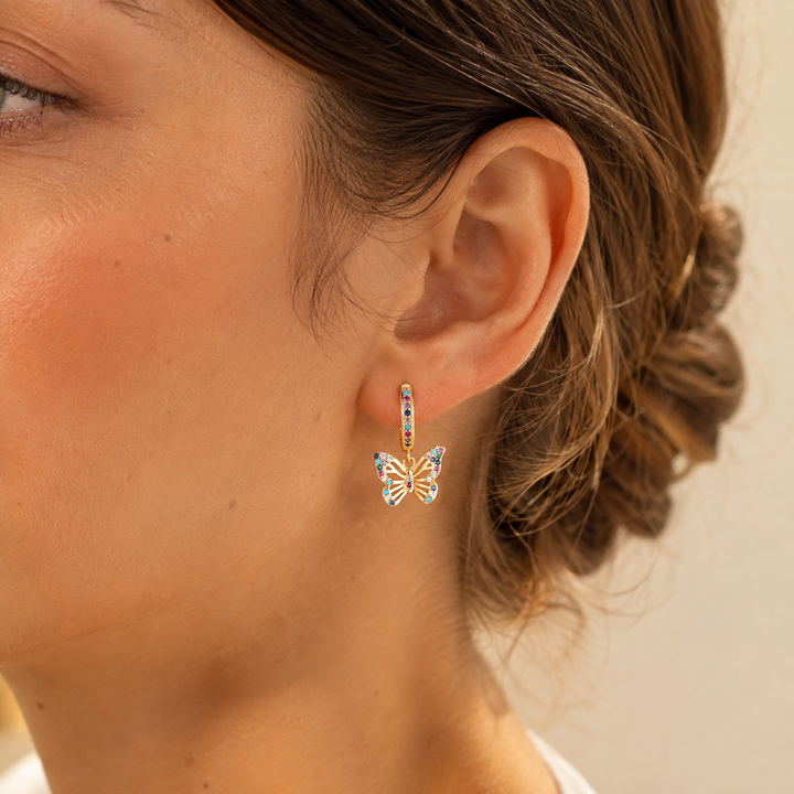 Brightwing Hoop Earrings