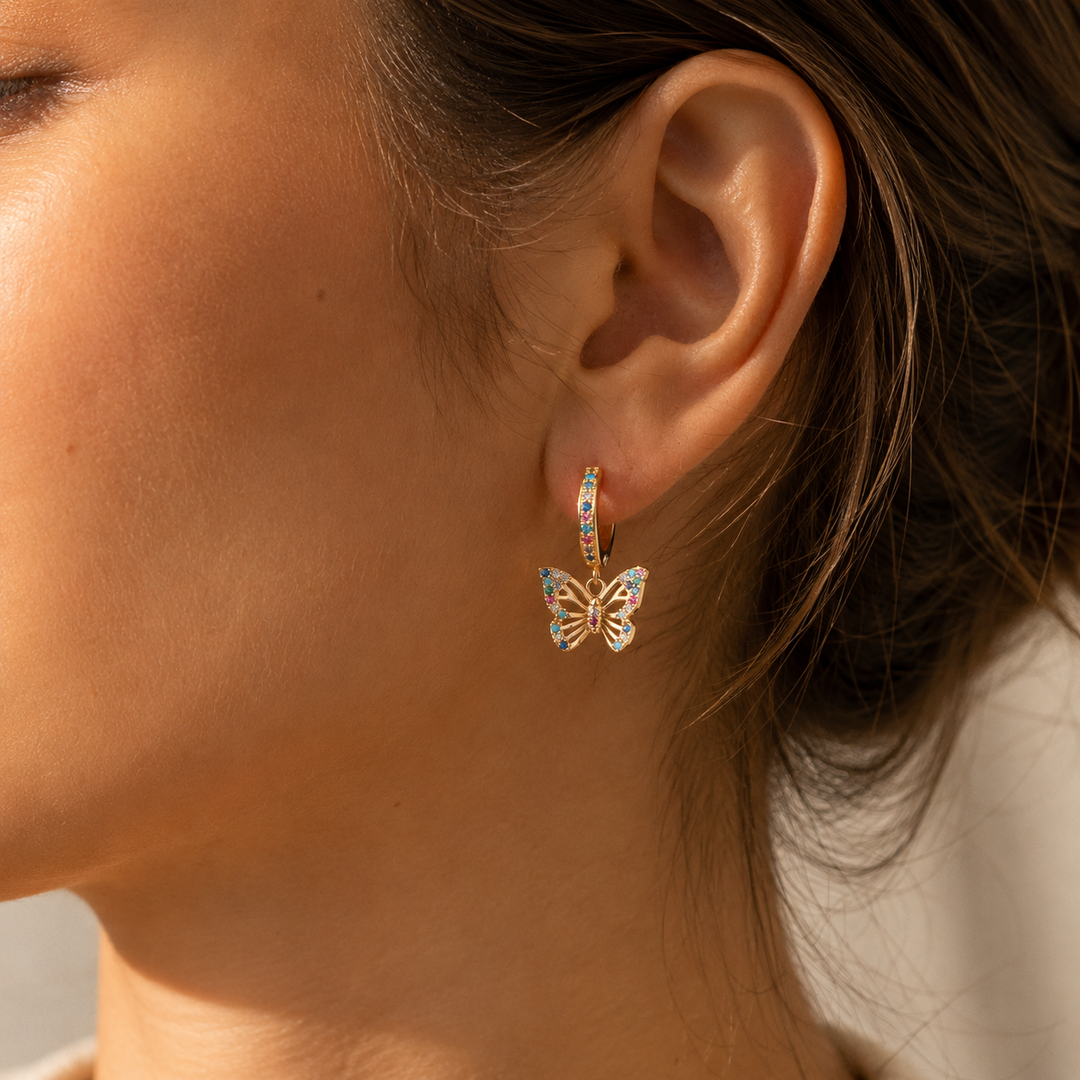 Brightwing Hoop Earrings