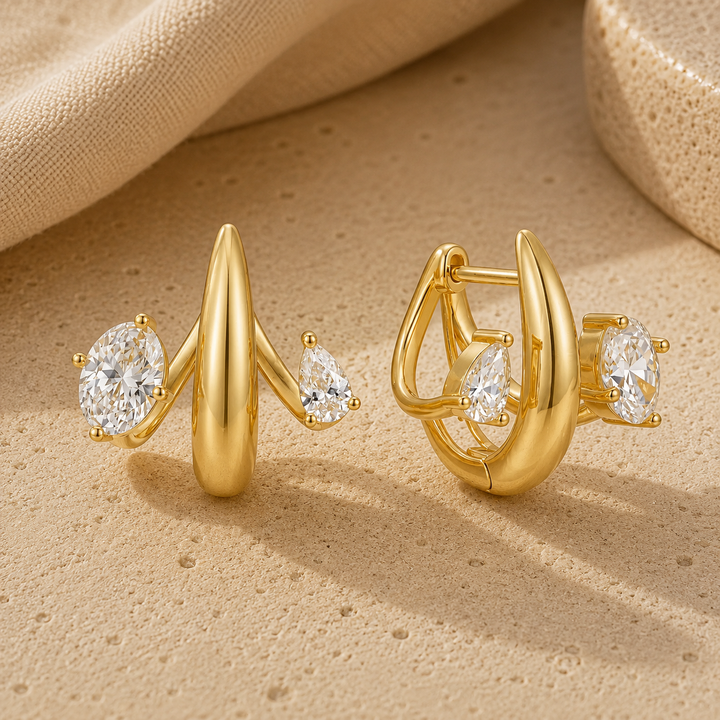 Lumìna CZ 18K Gold-Plated Drops