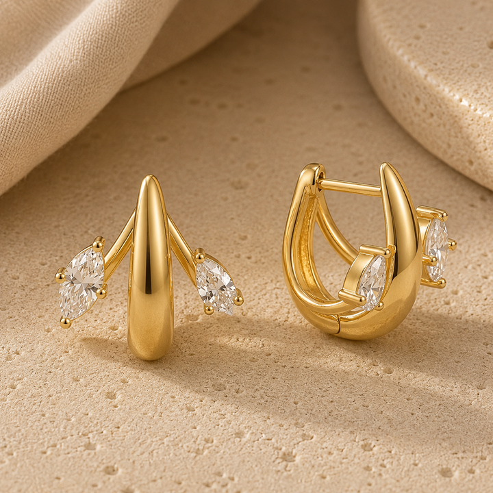 Lumìna CZ 18K Gold-Plated Drops