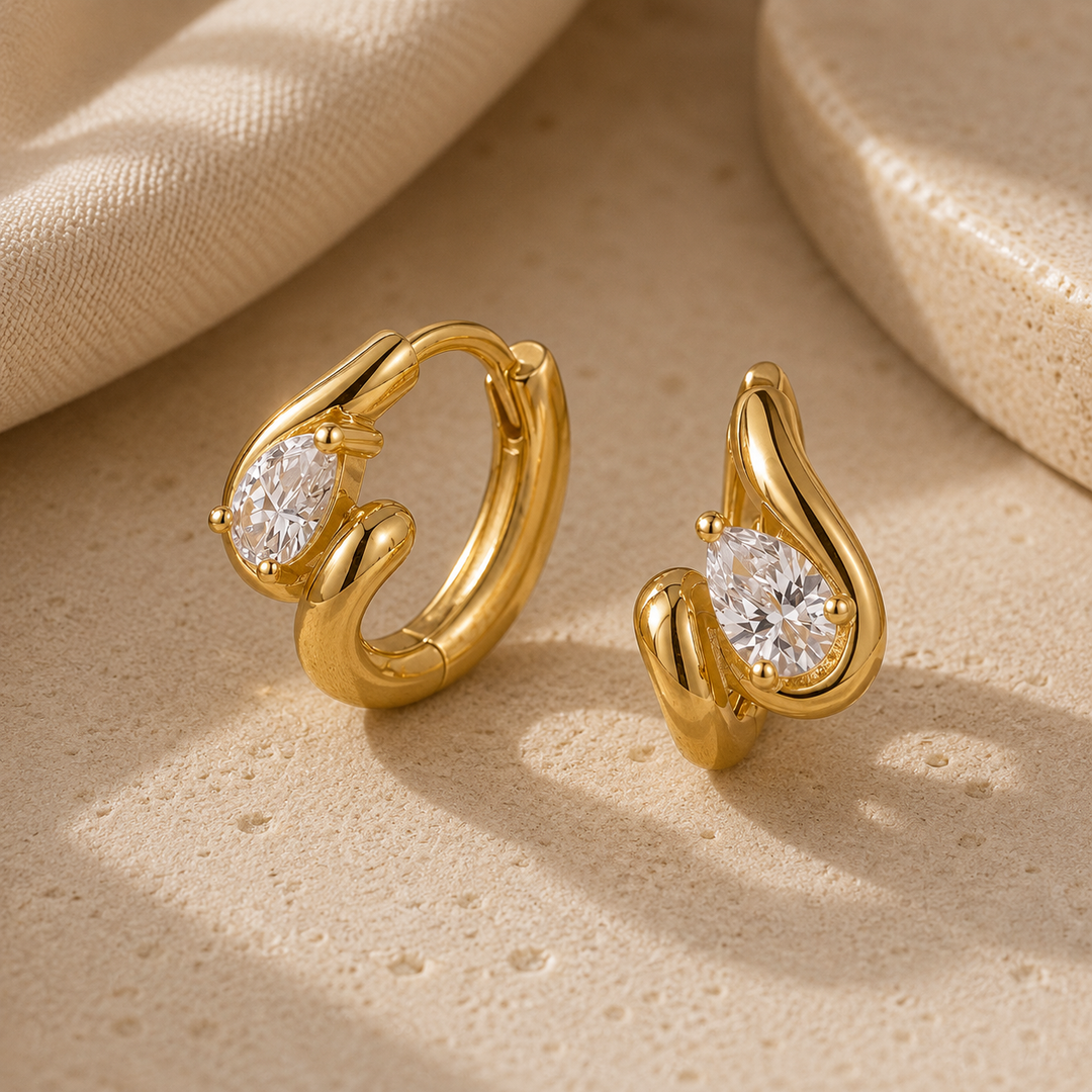 Lumìna CZ 18K Gold-Plated Drops