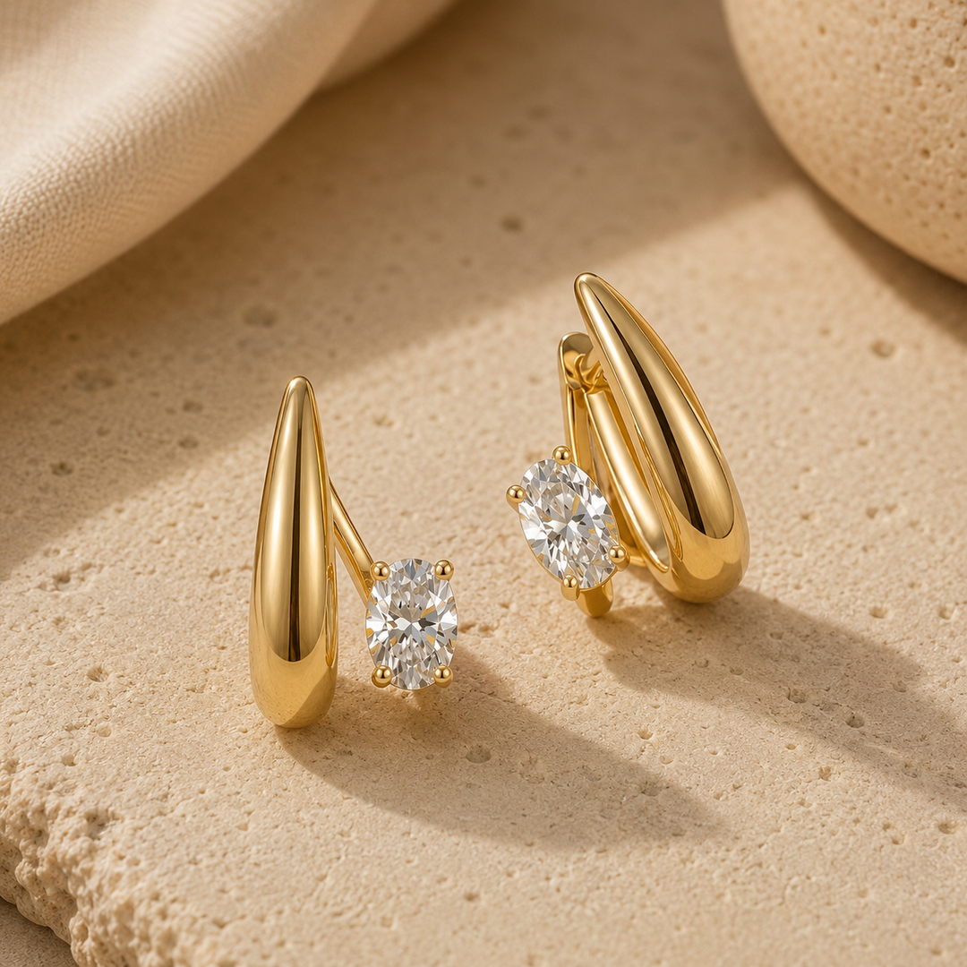 Lumìna CZ 18K Gold-Plated Drops