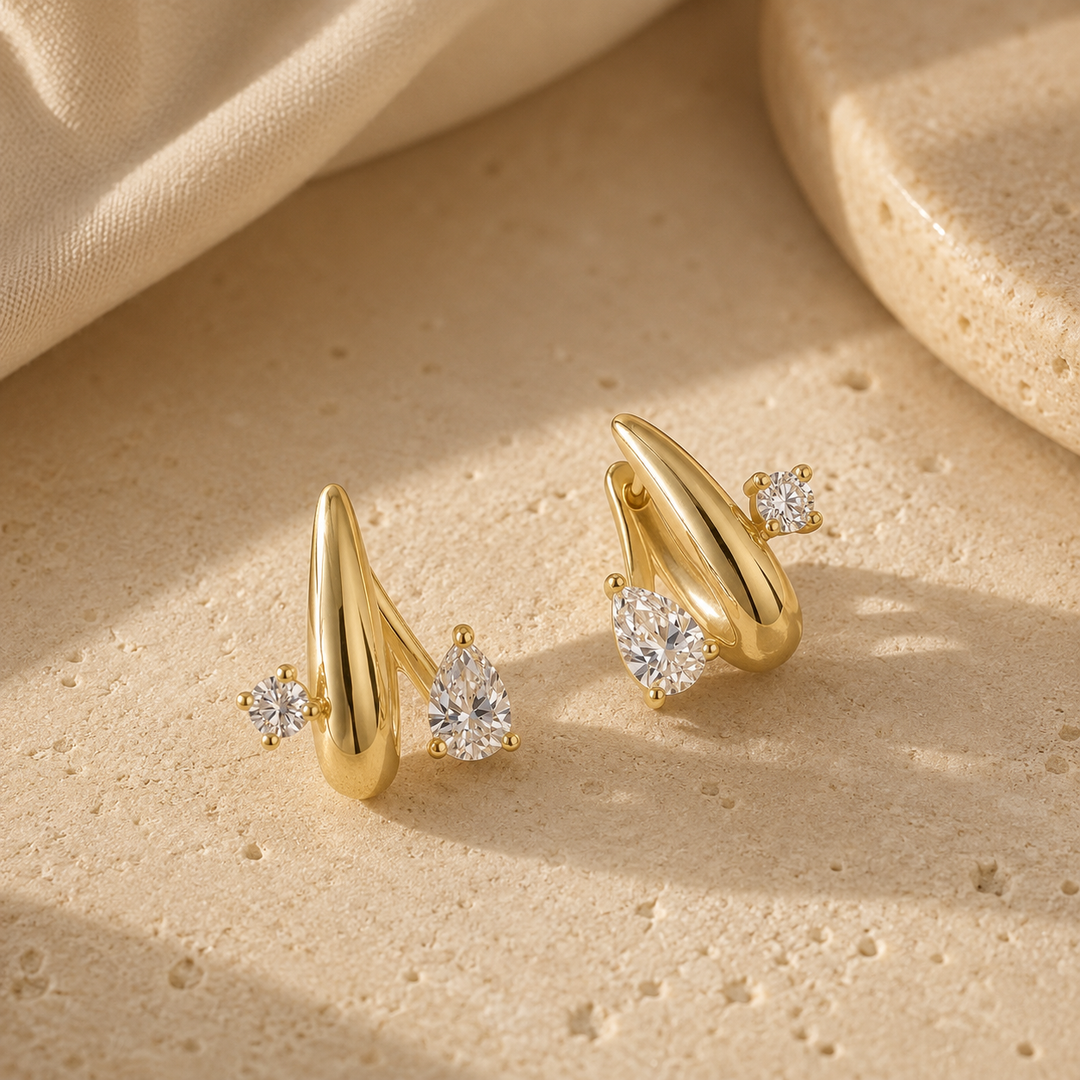Lumìna CZ 18K Gold-Plated Drops