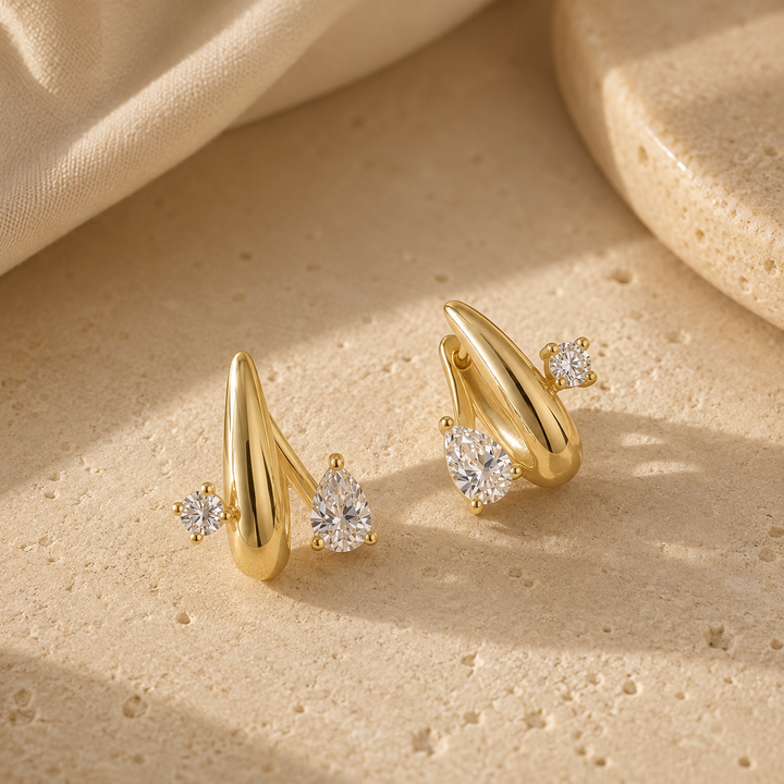 Lumìna CZ 18K Gold-Plated Drops