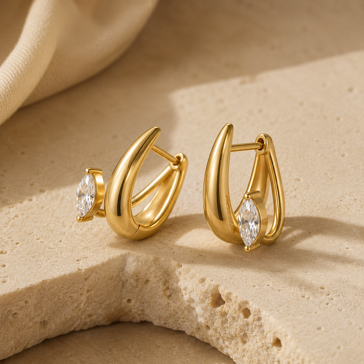 Lumìna CZ 18K Gold-Plated Drops