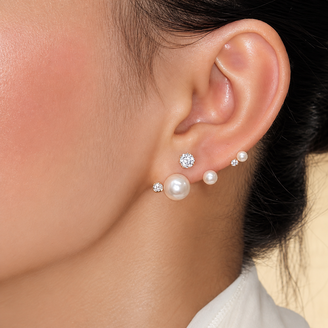 La Balance Pearl Earrings