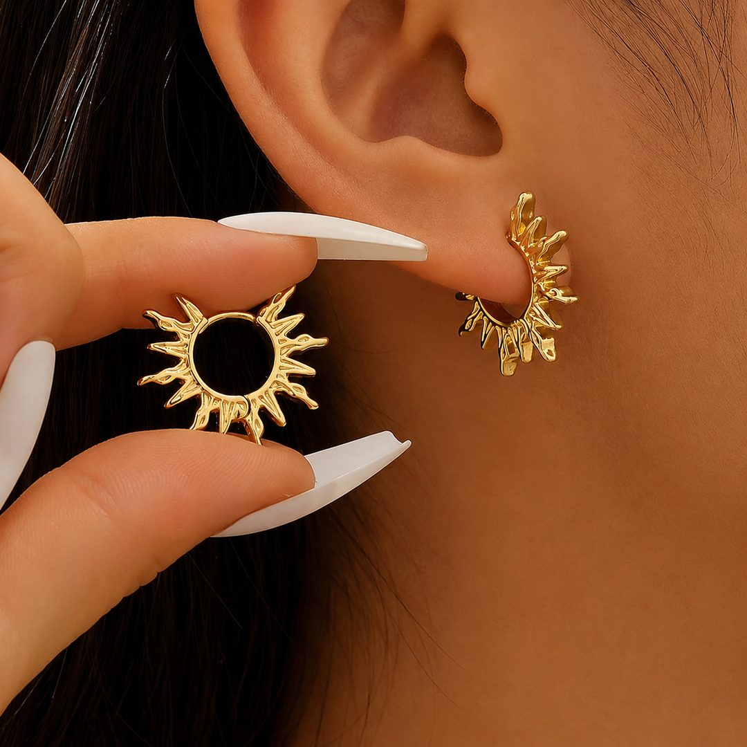 Molten Sun Hoops