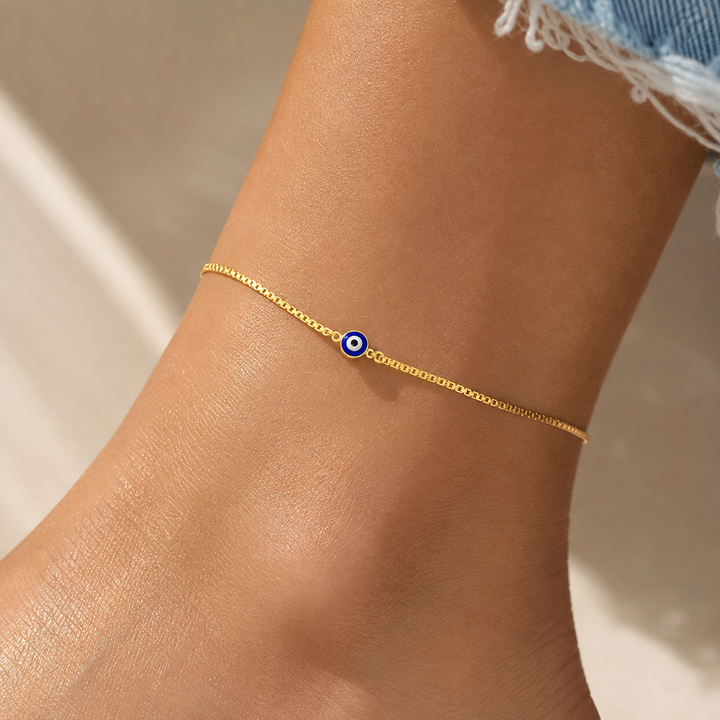 Evil Warden Silver Anklet