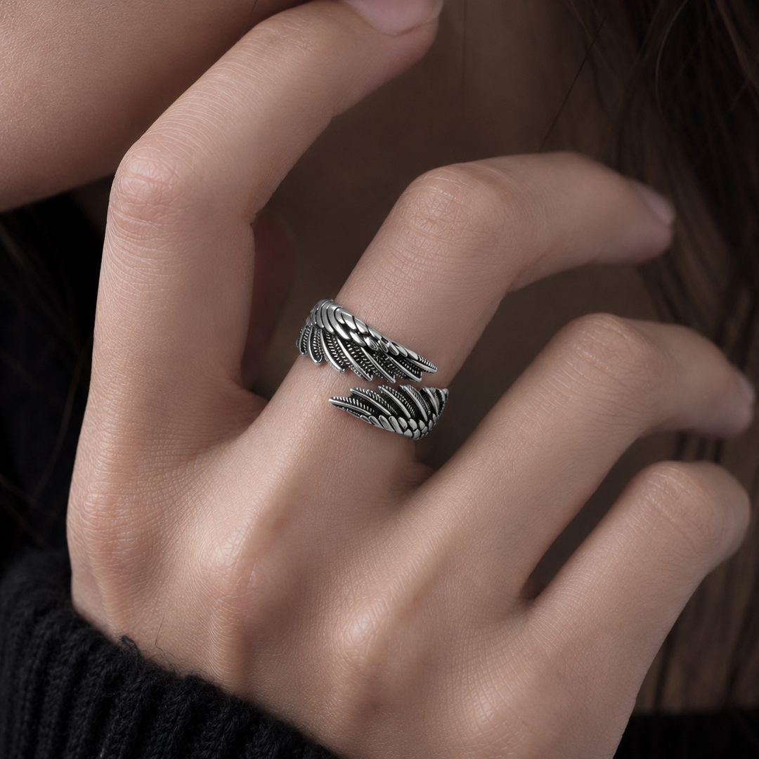 Fallen Angel Sterling Silver Ring