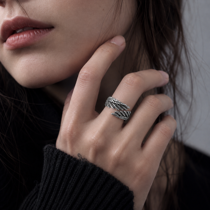 Fallen Angel Sterling Silver Ring