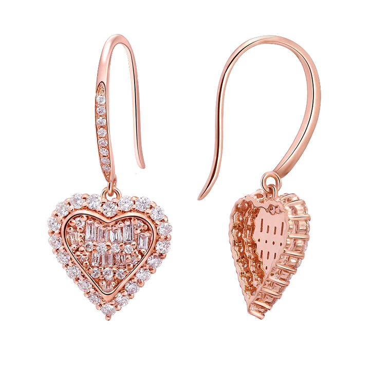 Léa | 14k Sold Gold Diamond Earrings