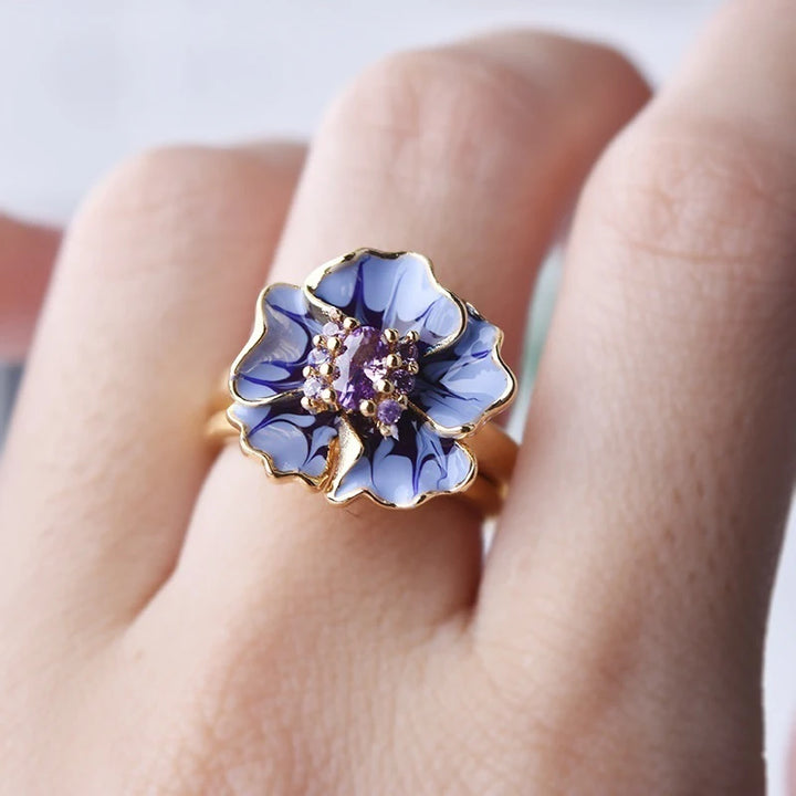 Summer Skies Floral Ring