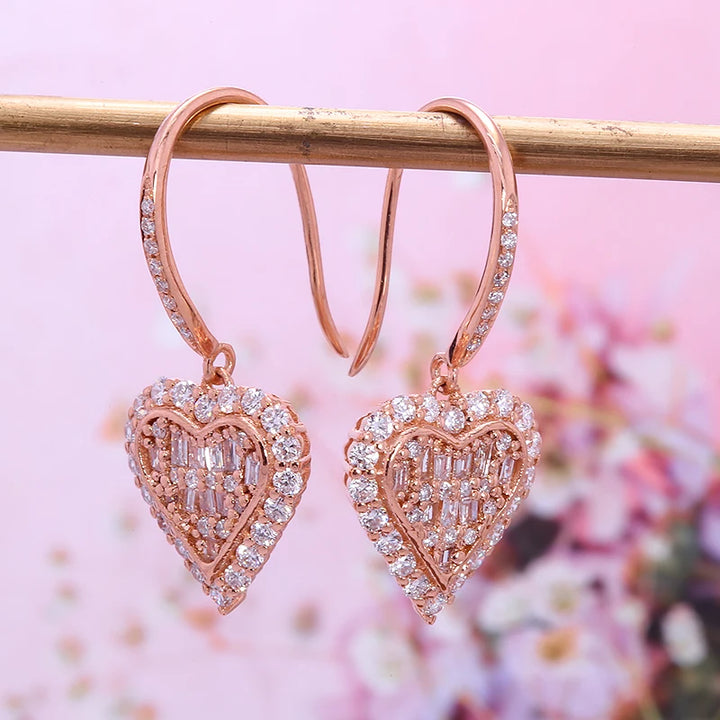 Léa | 14k Sold Gold Diamond Earrings
