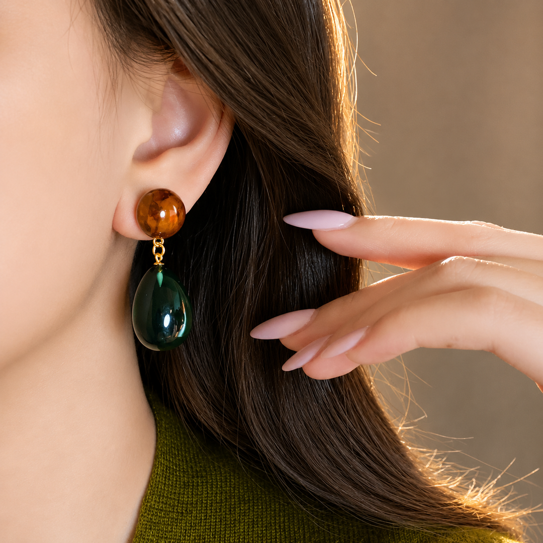 Honeydew Drops Earrings