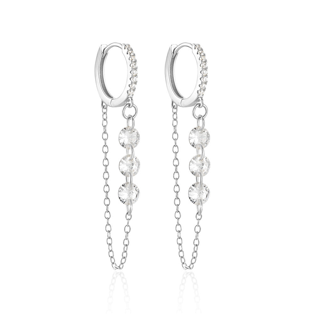 Adore Sterling Silver Hoop Earrings