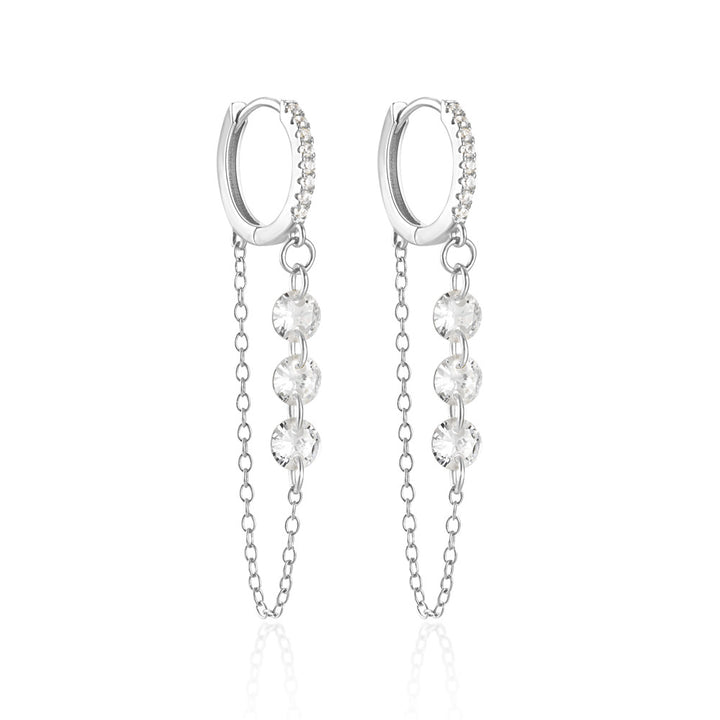 Adore Sterling Silver Hoop Earrings