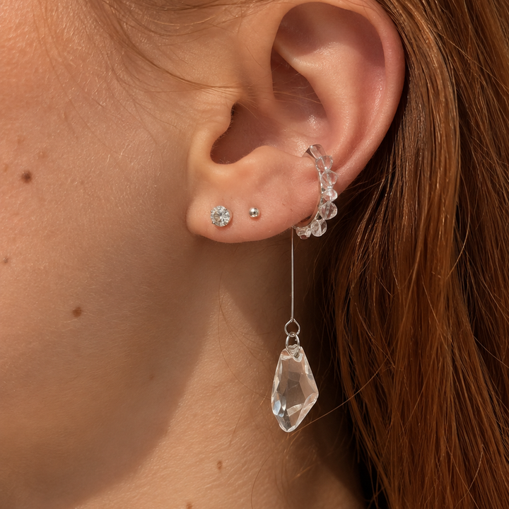 Moon Shards Hoop Earrings