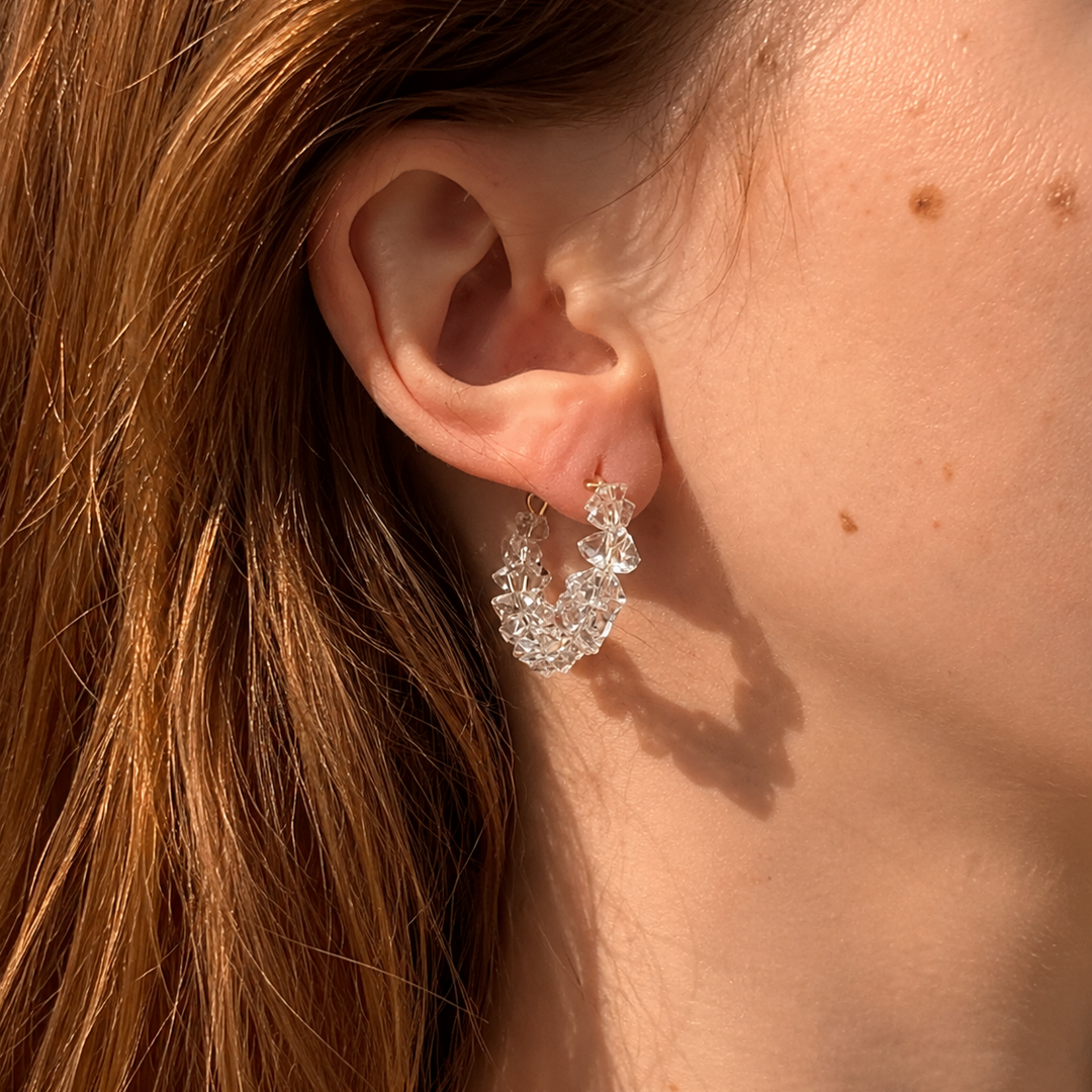 Moon Shards Hoop Earrings