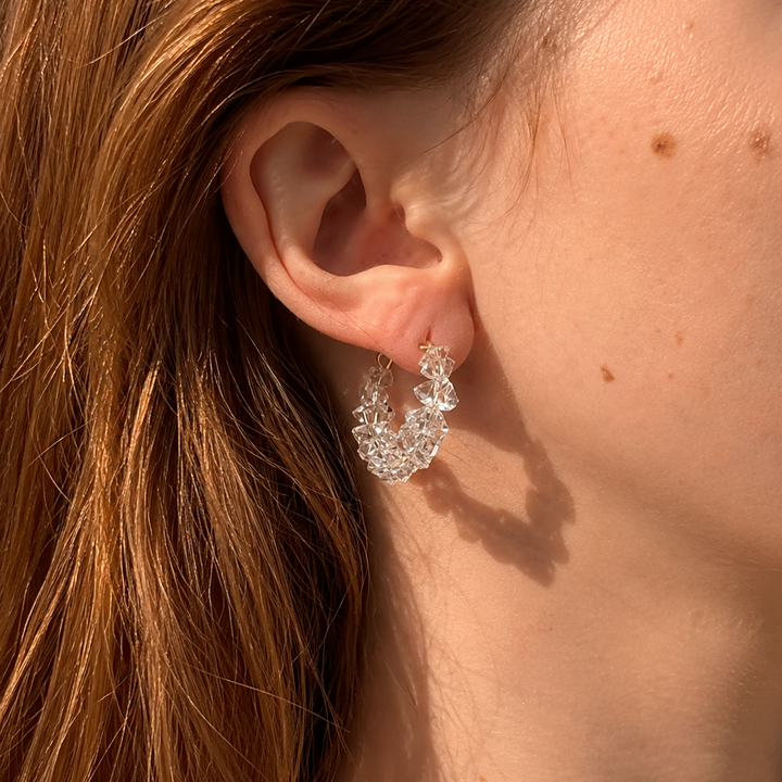 Moon Shards Hoop Earrings