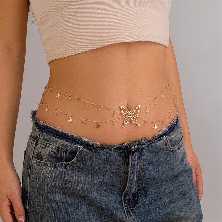 Gossamer Butterfly Waist Chain