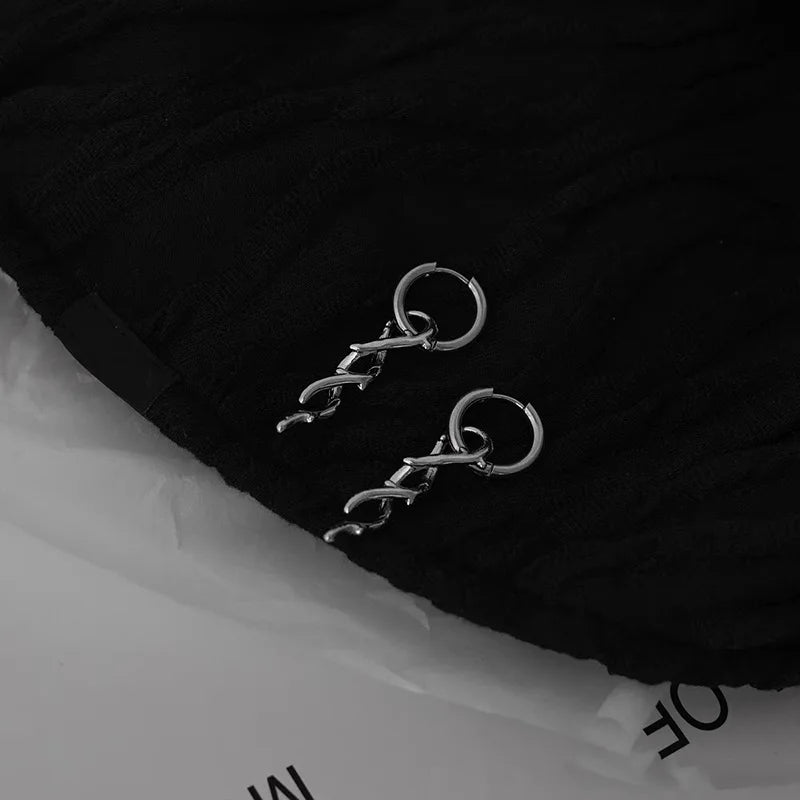 Blade Drop Waterproof Earrings