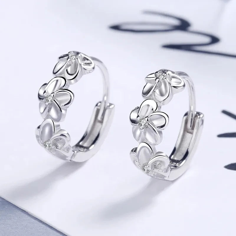 Yasmin Floral Hoop Earrings