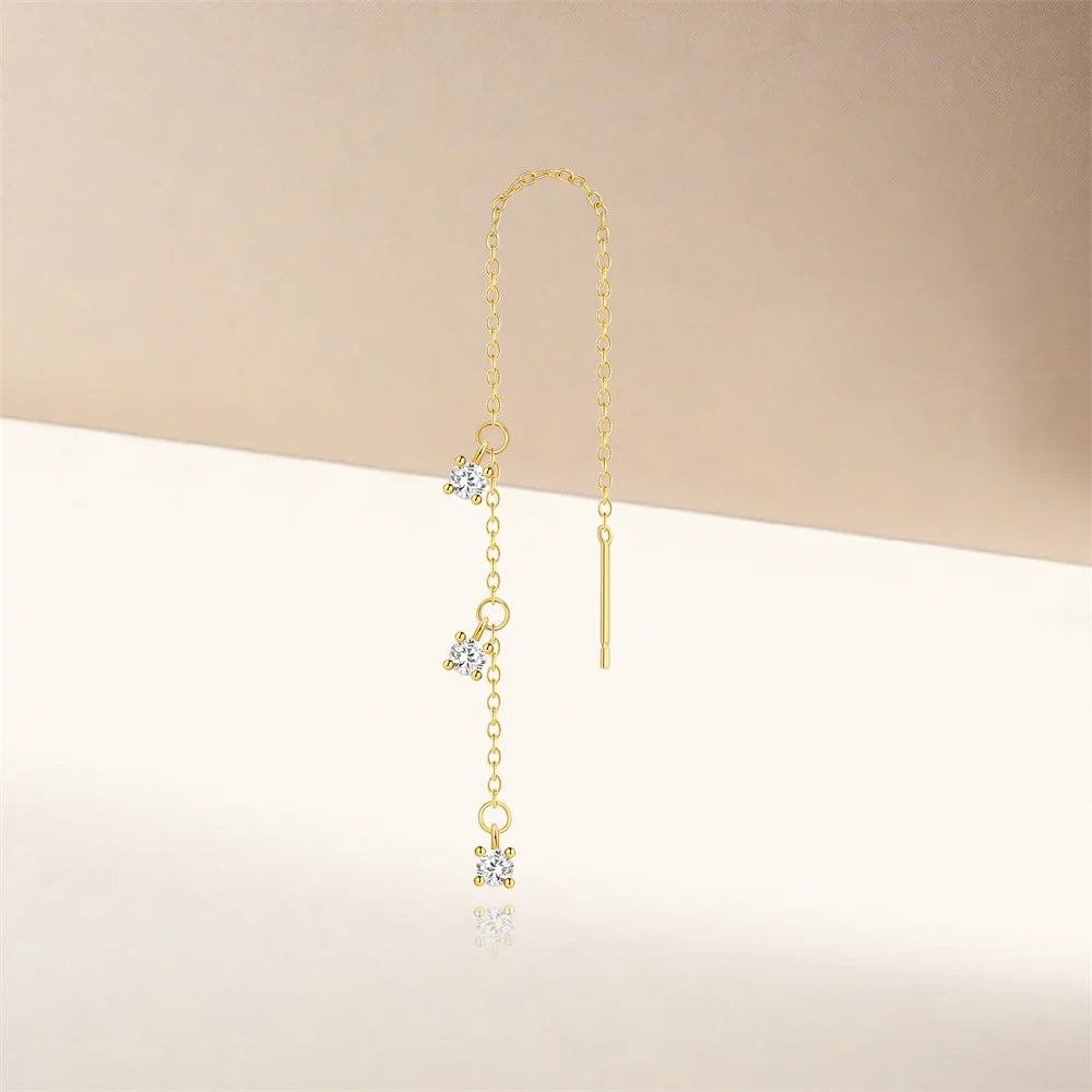 Rosier Sterling Silver Threader Earrings