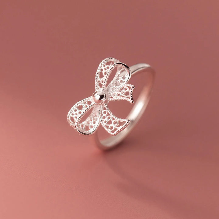 Sweetie Tie Silver Ring