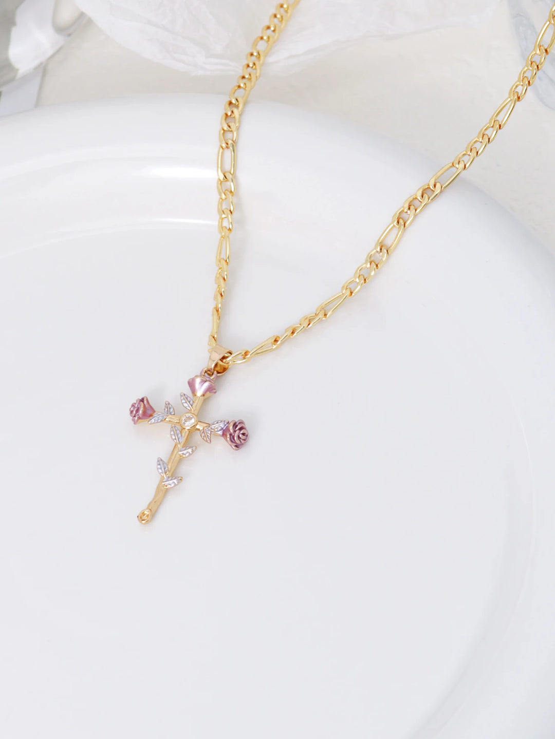Rosalith Grace Cross Necklace
