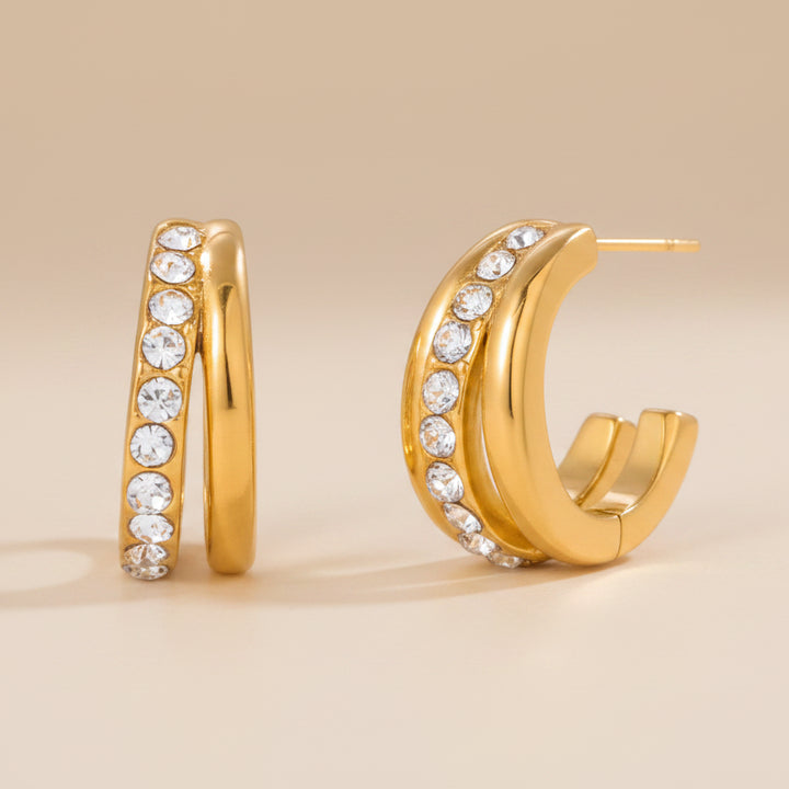 Essential Stack Gold-Plated Earrings