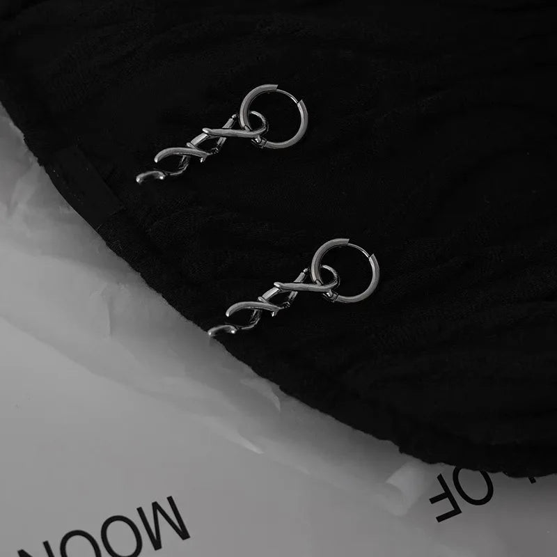 Blade Drop Waterproof Earrings