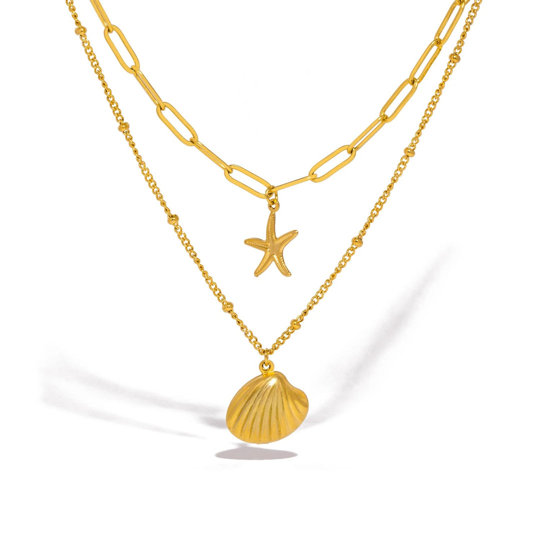 Delfin Double Chain Necklace