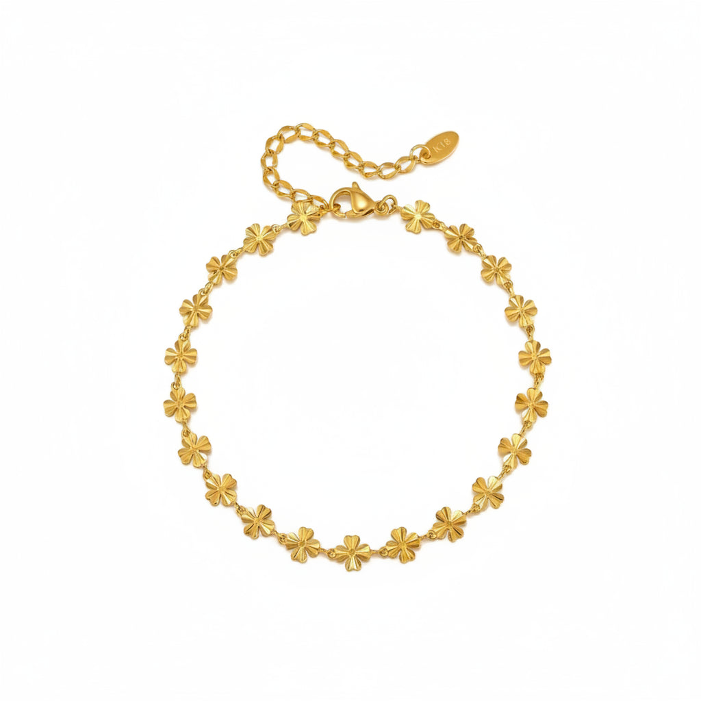 Charms & Bloom Gold-Plated Anklet