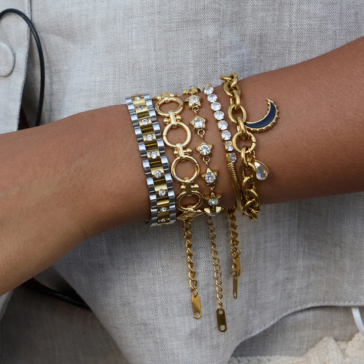Gesture Trace Steel Bracelet