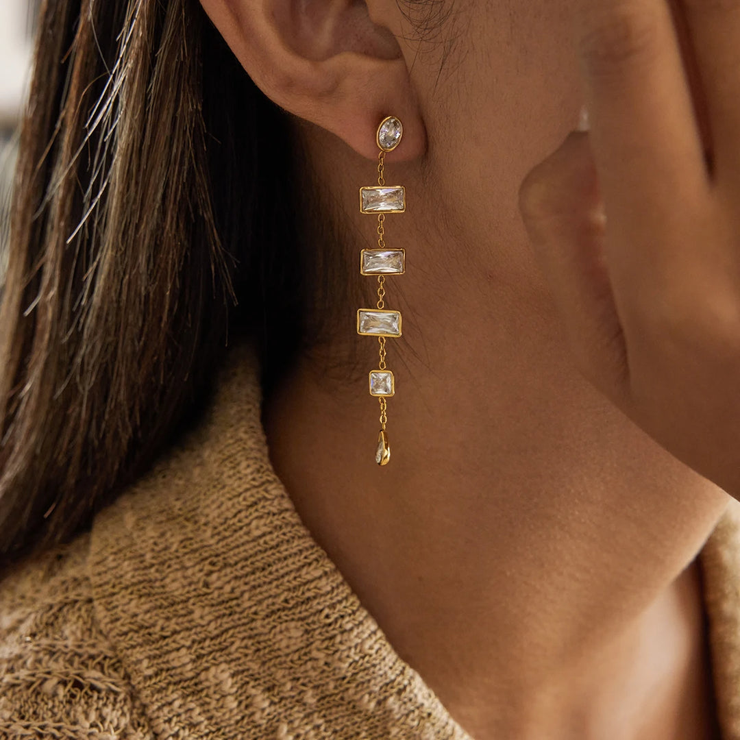 Étheria Cascada Steel Earrings