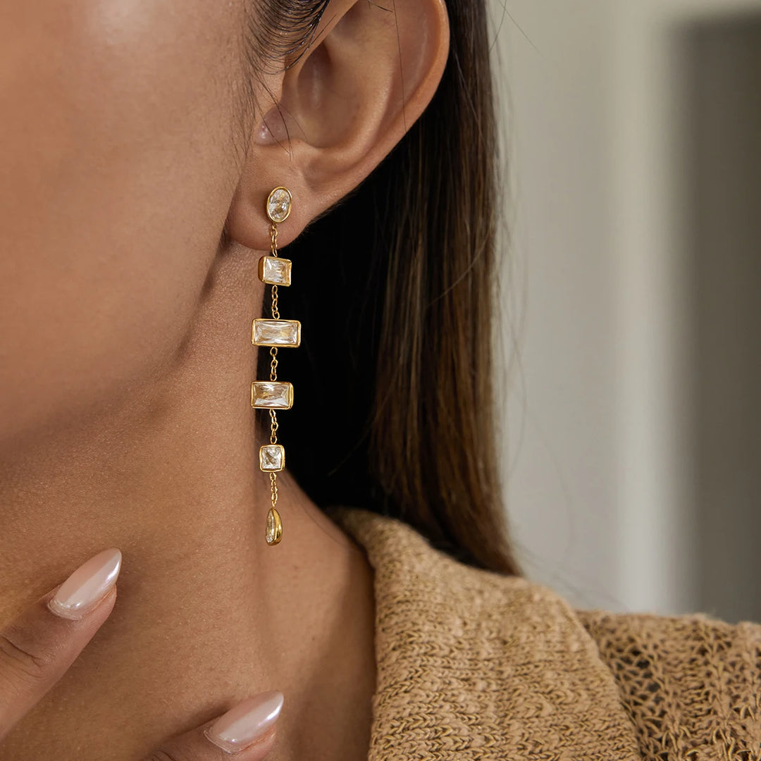 Étheria Cascada Steel Earrings