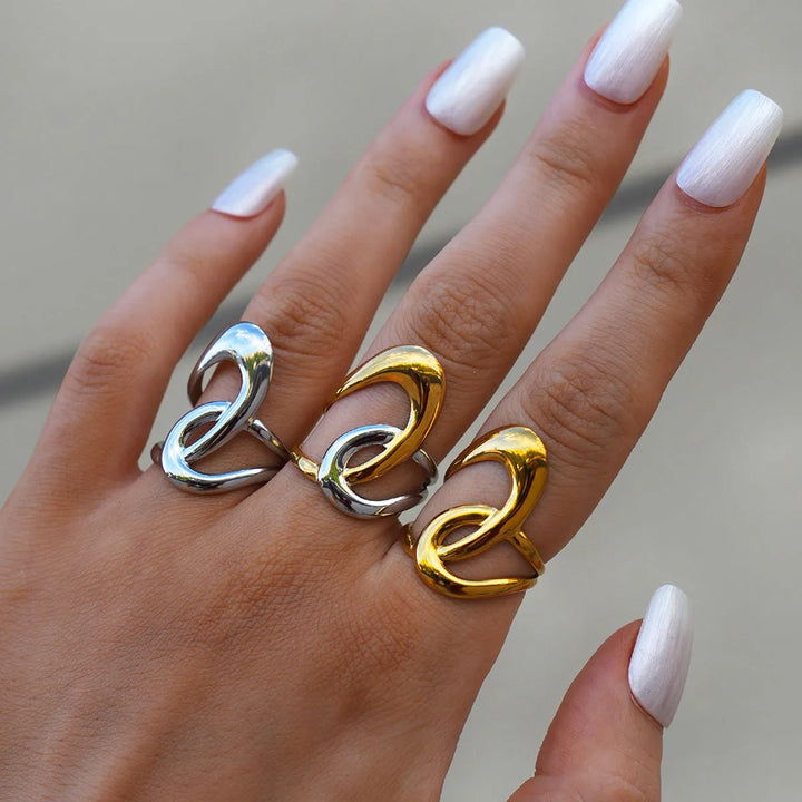 Venus 18k Gold-Plated Ring Set