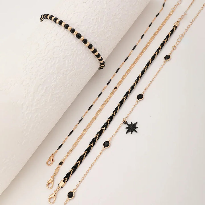 Midnight Muse Anklets Set