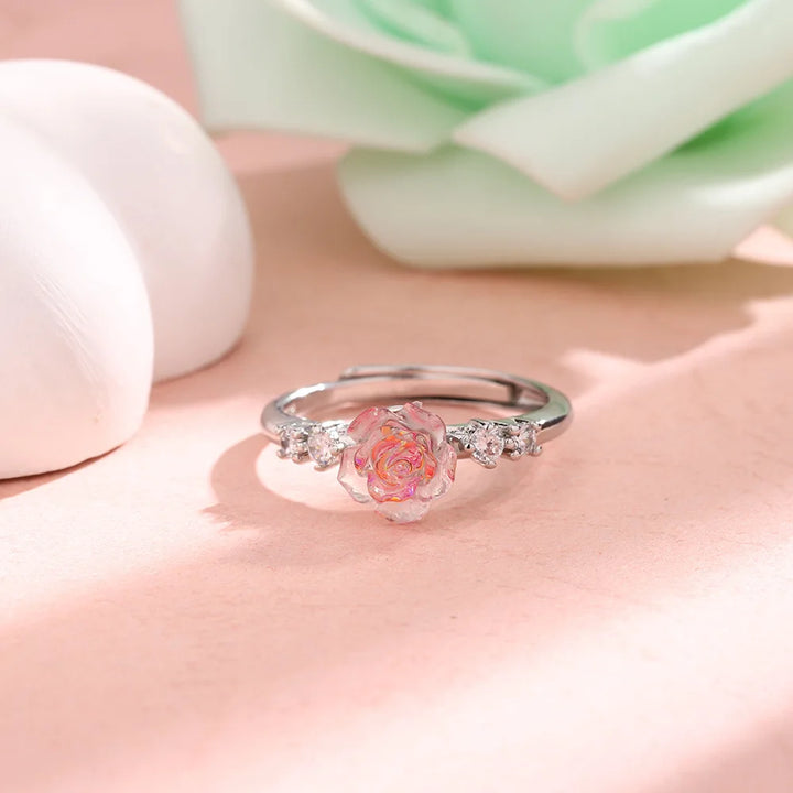 Roselle Gem Bloom Ring