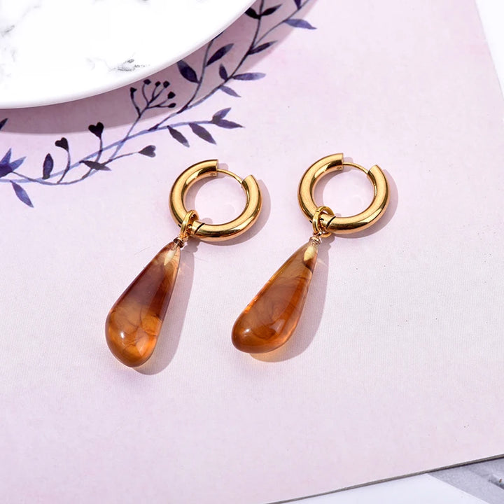 Still Aura Waterproof Drop Earrings