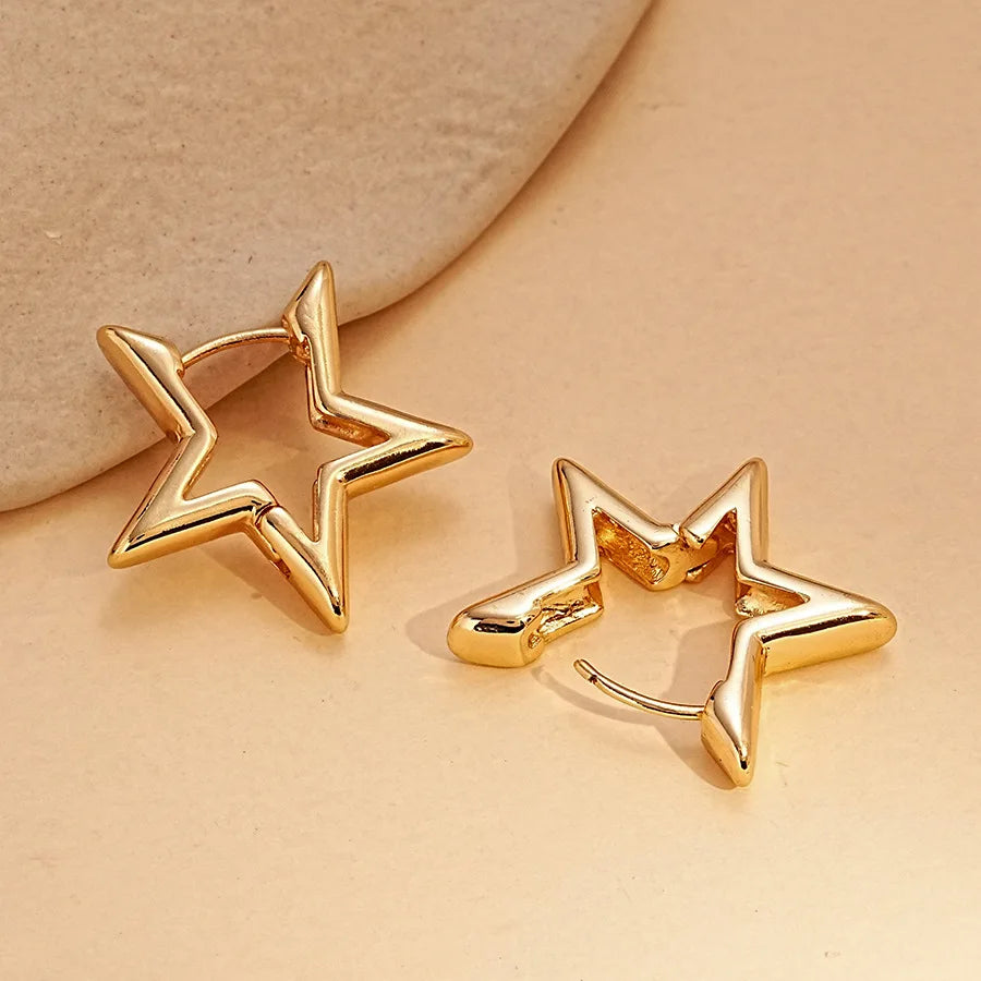 Petite Étoile Silver Hoops