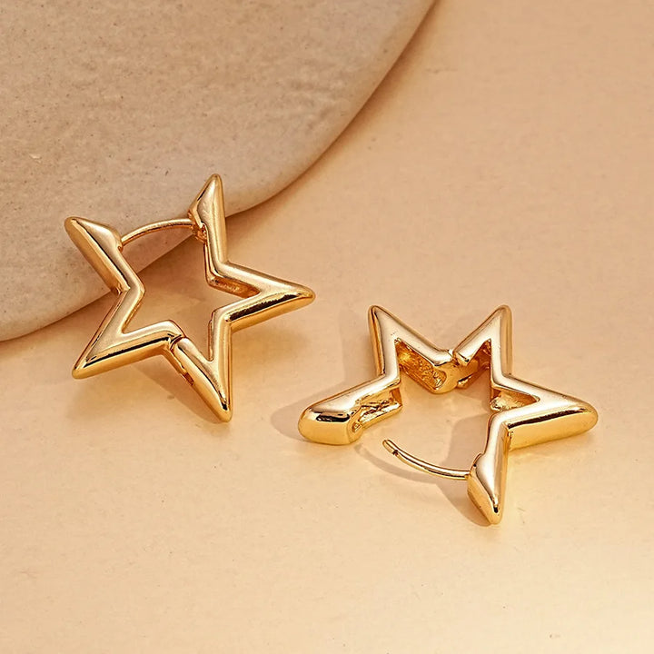 Petite Étoile Silver Hoops