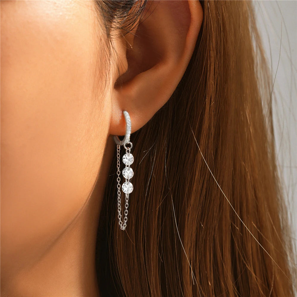Adore Sterling Silver Hoop Earrings