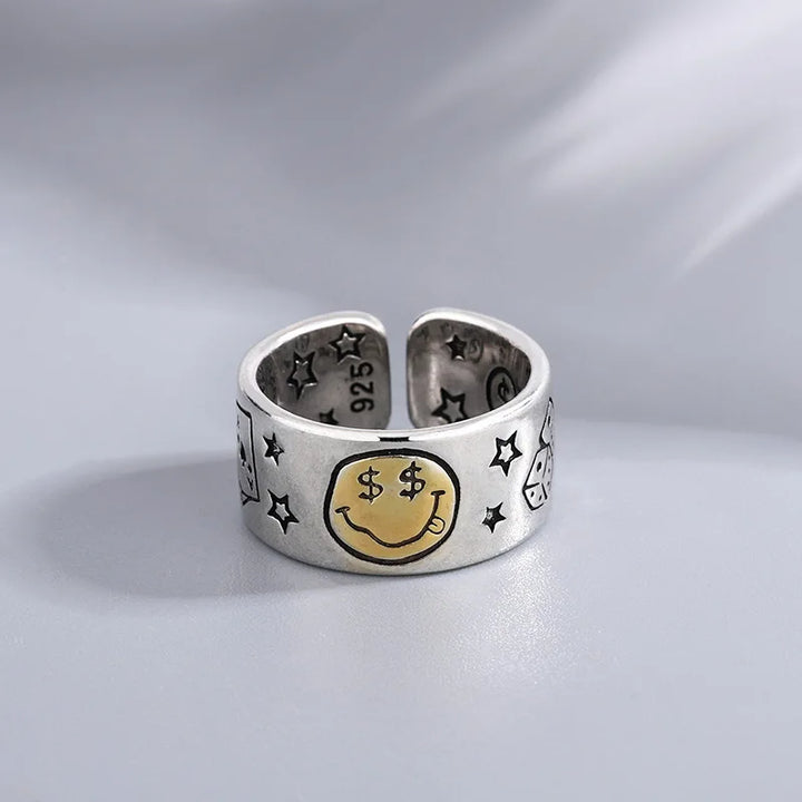 Smile ! Silver Ring